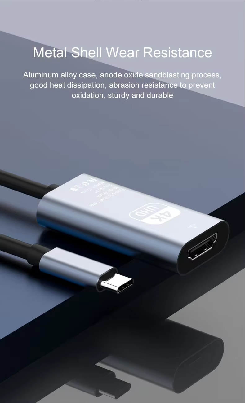 Type C To Female HDMI HDTV Cable 4K USB Adapter