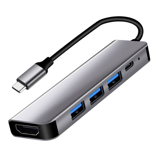 USB Type C to HDMI 4K, 3 x USB 3.0, 1 x USB-C Port, 5 in 1 Adapter