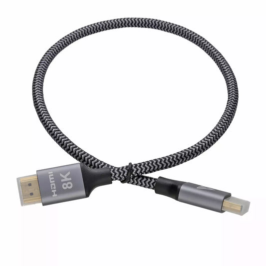 8K Braided HDMI 2.1 TV Lead HDR 60Hz 48Gbps Cable - PS4/PS5/XBOX/Sky/Virgin/HDTV