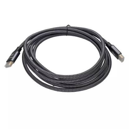 8K Braided HDMI 2.1 TV Lead HDR 60Hz 48Gbps Cable - PS4/PS5/XBOX/Sky/Virgin/HDTV