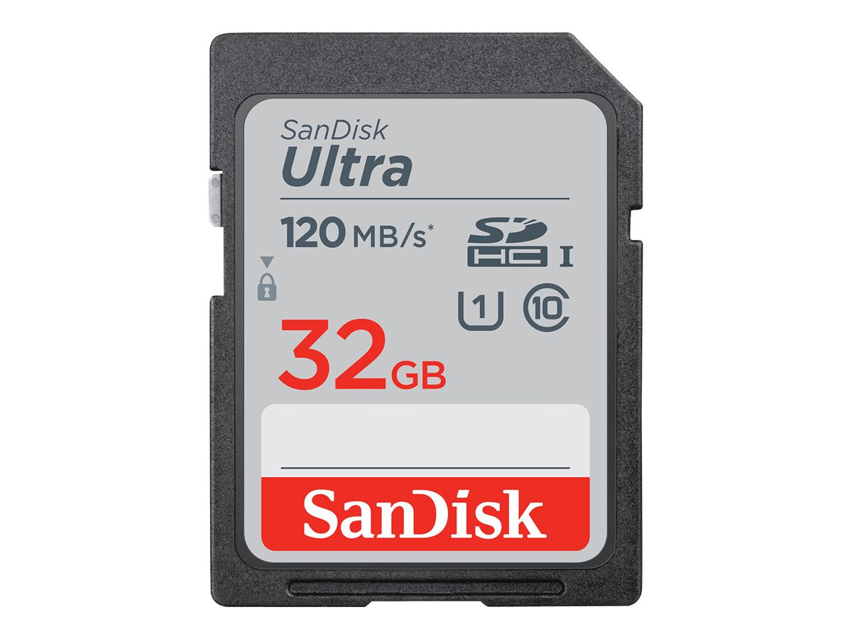 SanDisk Ultra SD Memory Cards SDHC & SDHX Class 10 32GB/64GB/128GB/256GB