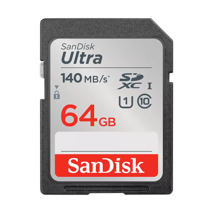 SanDisk Ultra SD Memory Cards SDHC & SDHX Class 10 32GB/64GB/128GB/256GB
