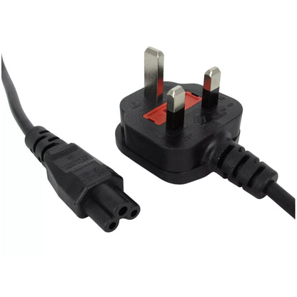 Power Cord UK Plug to IEC Cable C5 - Clover