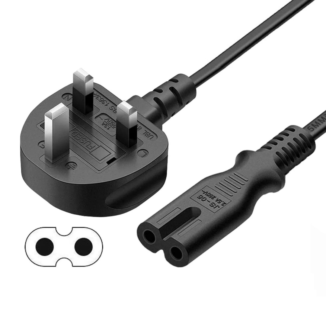 Power Cord UK Plug to IEC Cable - Figure 8