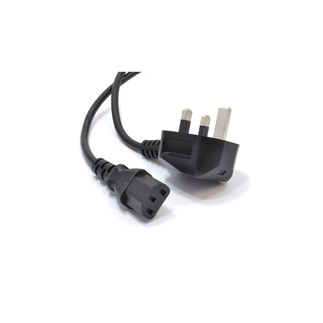 Power Cord UK Plug to IEC Cable PC Mains Kettle Lead C13